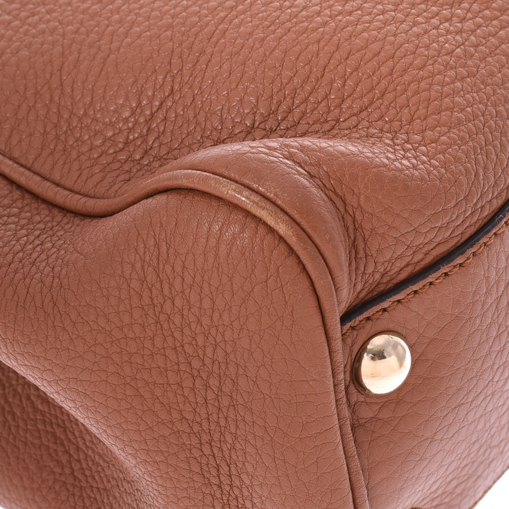 GUCCI Bamboo Shopper Bag Brown Calfskin Handbag - Picture 8 of 11